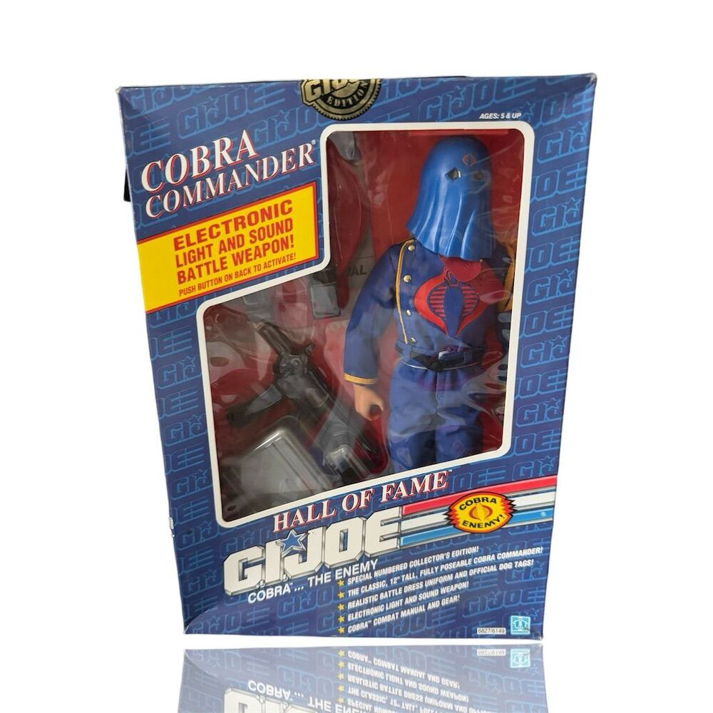 1991 Hasbro GI Joe Hall of Fame 12" Cobra Commander Action Figure